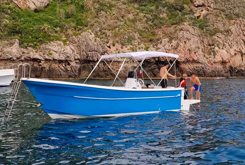 Diana boat for sea trips around Taormina